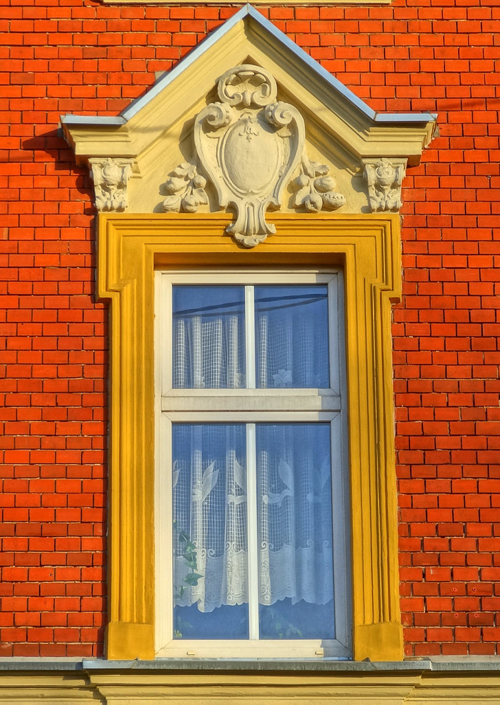 Bydgoszcz, Windows, architecture, façade, maison, Pologne, bâtiment