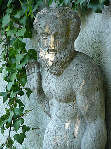Рисунок, человек, лица, камень, каменная фигура, Романтика, идиллический
