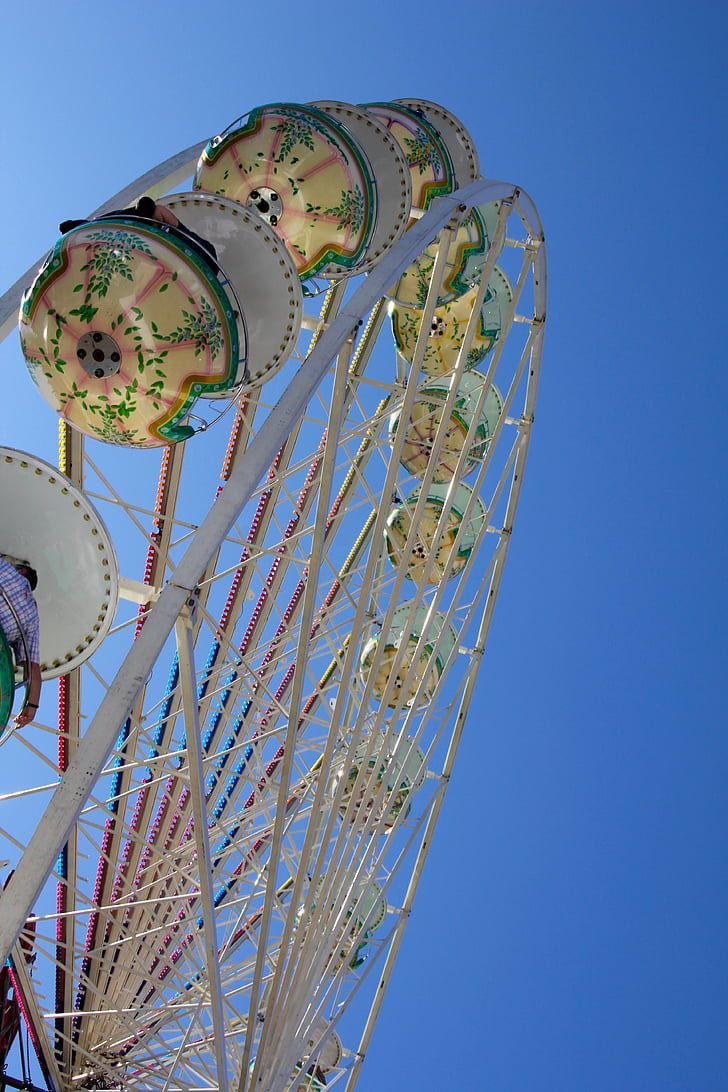 Ferris wheel, godīgu, Folk festivāls, gada tirgus, braucieni, karuselis, jautri