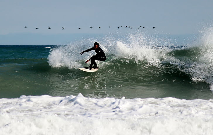 surfer, desko, surf, deskanje, prosti čas, Spretnost, Beach