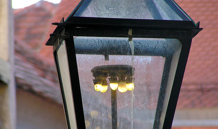 straat lamp, lantaarn, oude, Straat, verlichting, licht, elektrische lamp