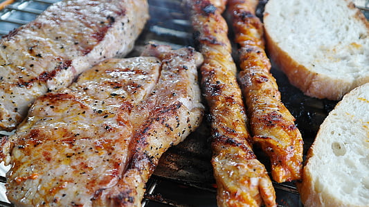 barbecue, grill, steak, meat, summer, benefit from, grilled
