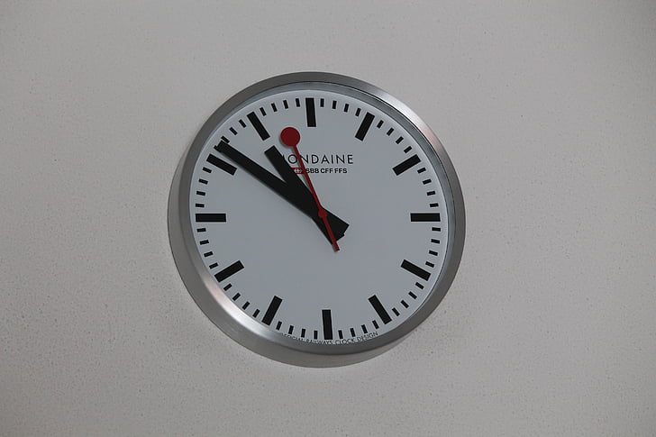 watch, time, quartz, wall, ffs, switzerland, clock