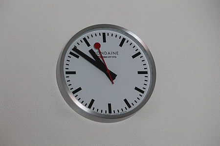 horloge, tijd, kwarts, muur, FFS, Zwitserland, klok