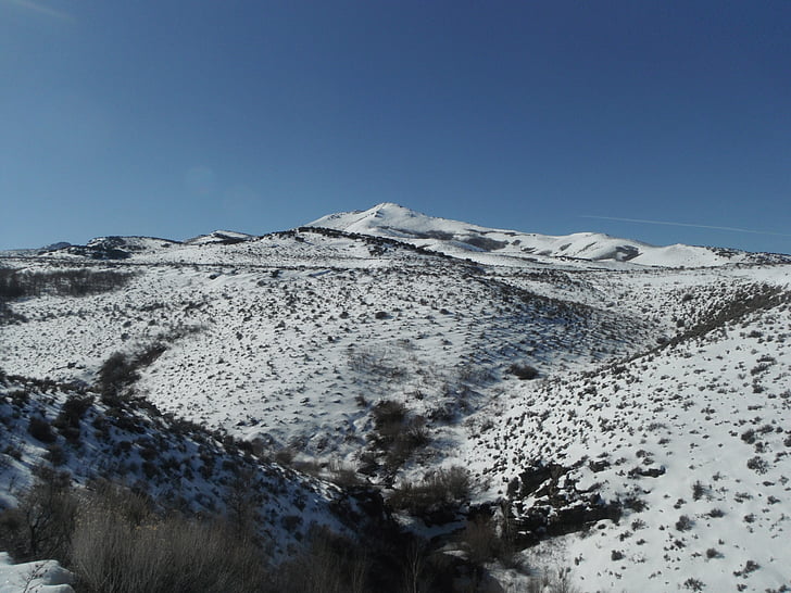 Idaho, Mountain, snö, semester, vildmarken, landskap, natursköna
