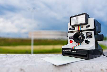 Polaroid, câmera, fotografia, tecnologia, foto, papel, criatividade