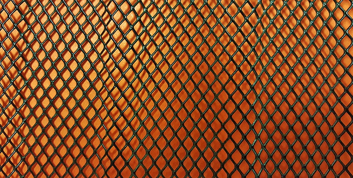 mesh, pattern, background, texture, orange, diagonal, diamond shape