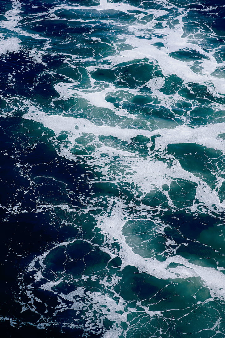 priroda, vode, more, oceana, valovi, pad sustava, val