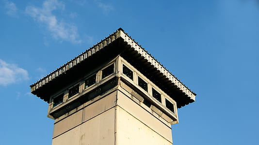 razgledni stolp, opazovalni stolp, zunanji, modro nebo, arhitektura