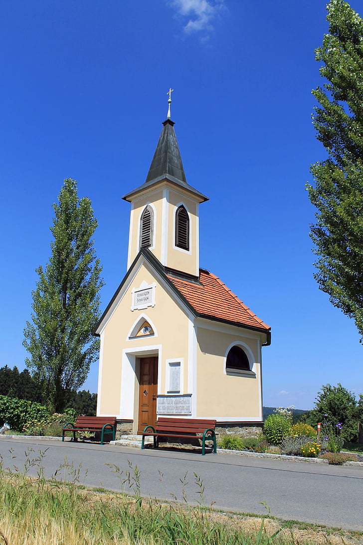 Capella, l'església, muntanya, christilich, Església de muntanya, país de volcà, Estíria