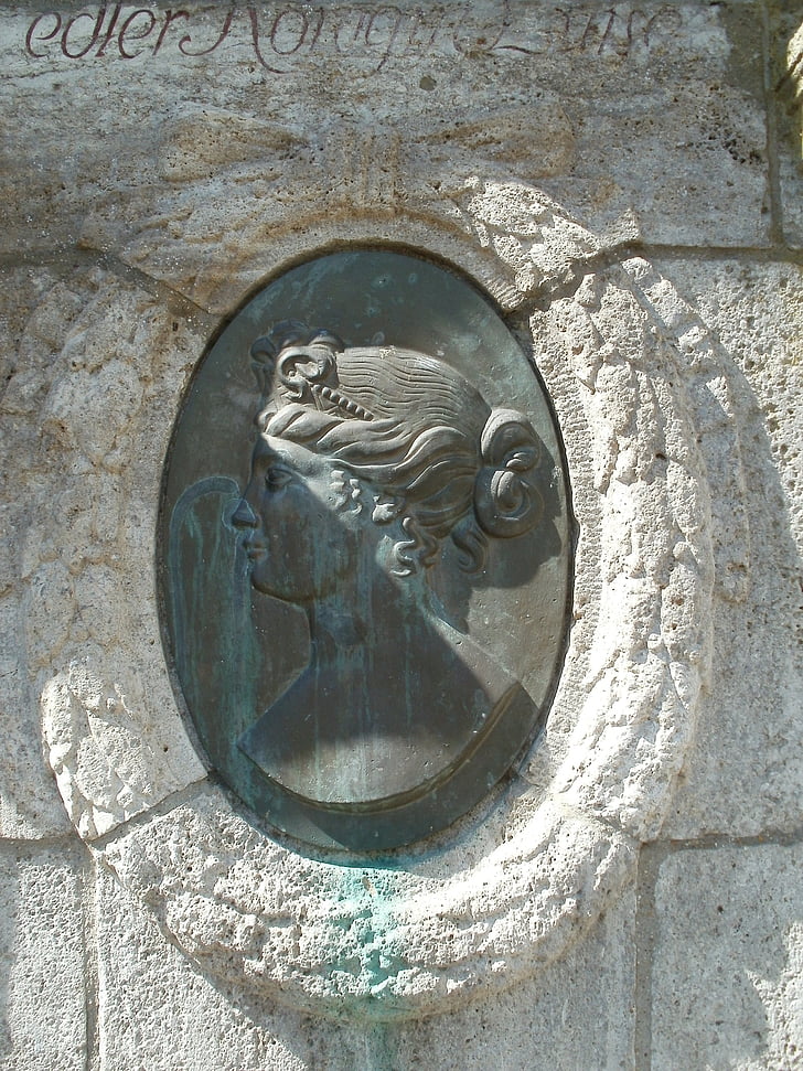 Relief, Bronze, luisenbrunnen, Saarbrücken, Deutschland, Dekoration, Architektur