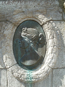 Relief, brąz, luisenbrunnen, Saarbruecken, Niemcy, Dekoracja, Architektura