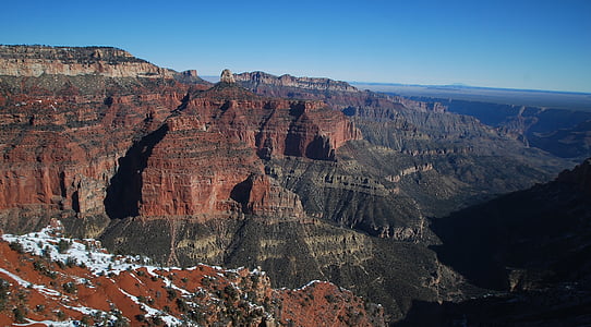 Grand canyon, North rim, snö, Ridge, Canyon, Grand, RIM