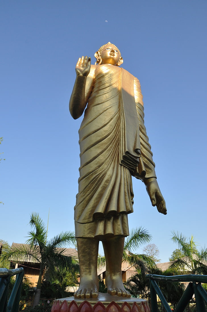 Dio, Buddha, Signore, Statua, Bodhgaya, Resort, Sambodhi