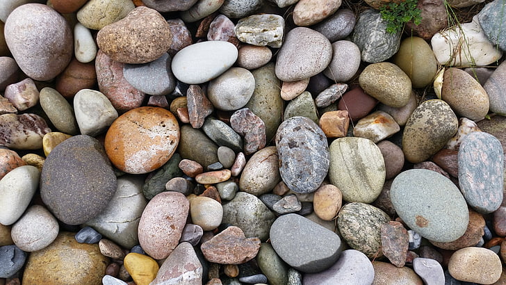 pebbles, beach, stone, vacation, natural, balance, coastline