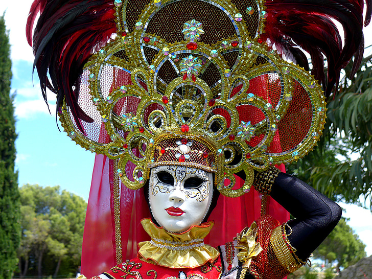 karnevalet i Venezia, maske av Venezia, masker
