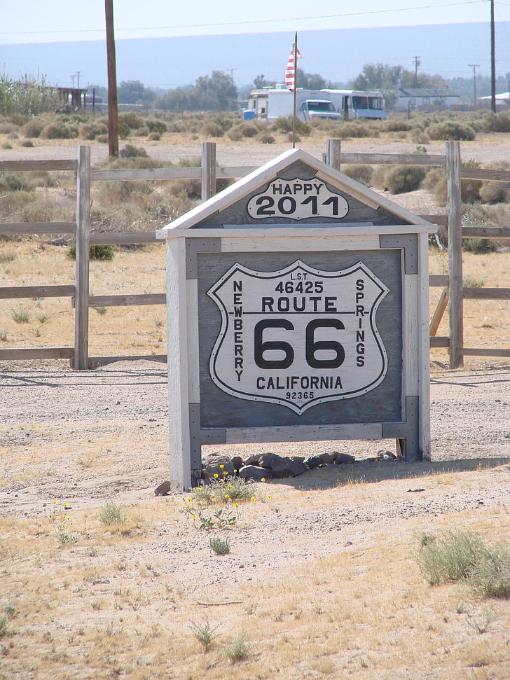 Route 66, Road, USA, motorväg, rutt, 66, öken