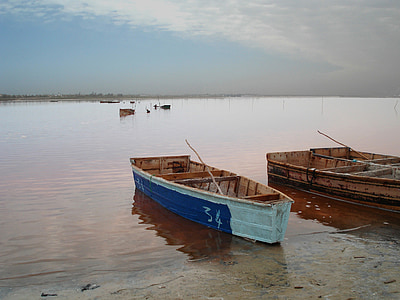 ボート, 湖, セネガル