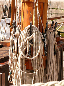 sailing, old rig, sea, water, sailing vessel, port, ocean