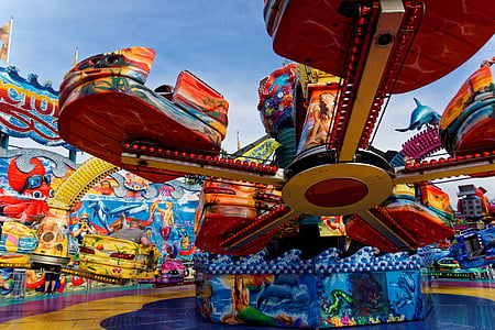 fair, folk festival, rides, year market, colorful, carnies, amusement park