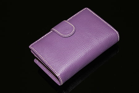 財布, 紫の財布, 紫, お金, 財布, 札入れ, ラベンダー