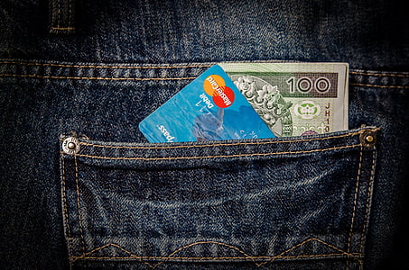 MasterCard, úverové, karta, peniaze, účty, poznámky, dolárov