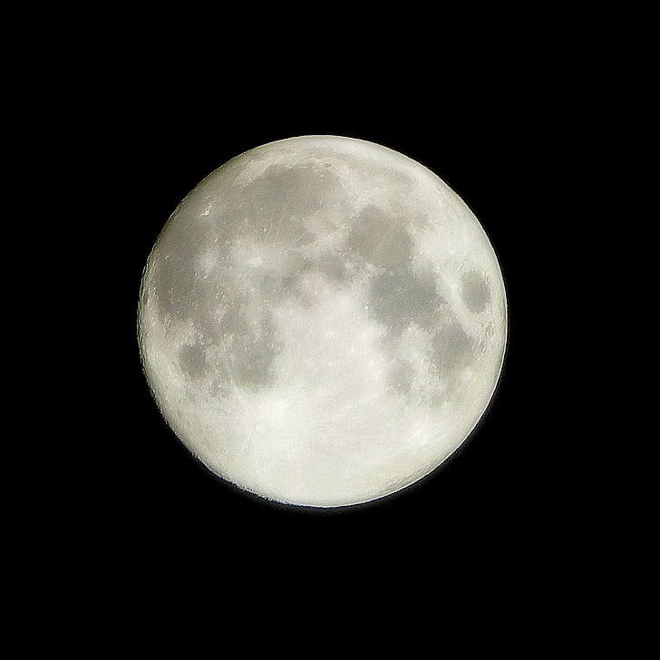 natt, månen, atmosfär, astronomi, månens yta, fullmåne, planetariska moon
