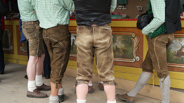 Quần da, người đàn ông, Trang phục, truyền thống, Bayern, bắp chân, Bavaria