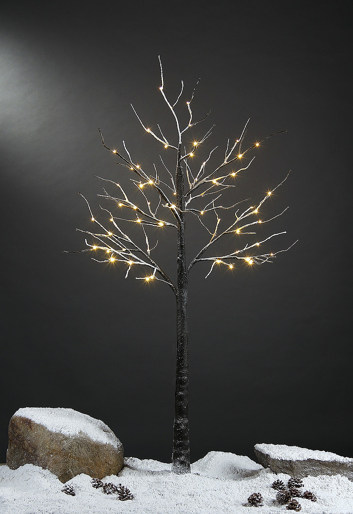 LED verlichting, sneeuw boom, sneeuw boom enten, LED boom, LED verlichting-boom, LED sneeuw boom