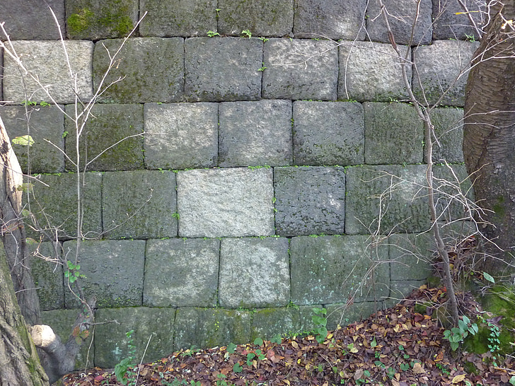 Castillo, clásico, tradicional, muro de piedra