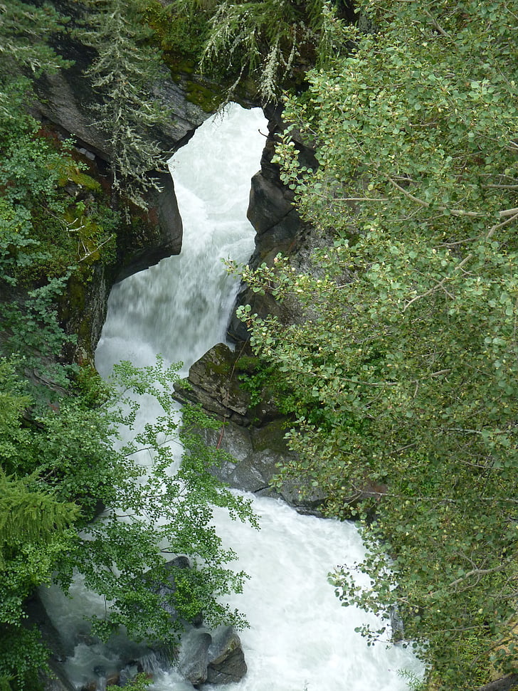 Wasserfall, Schweiz, Landschaft, Natur, Bergrivier