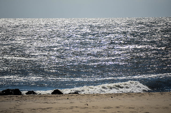 oceano, sabbia, onde