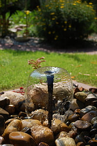 fountain, garden, water games, pond, garden design