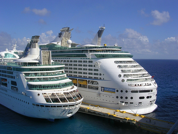Cruise schepen, schepen, grote, luxe, Caraïben, Cruising, cruise schip