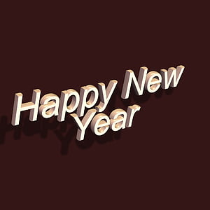 fonte, letras, Feliz Ano Novo, dia de ano novo, virada do ano, véspera de ano novo, novo começo