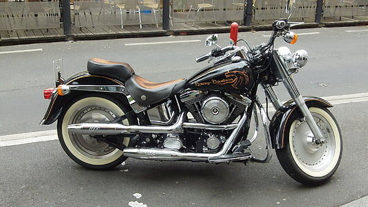 Harley, motocicleta, krad