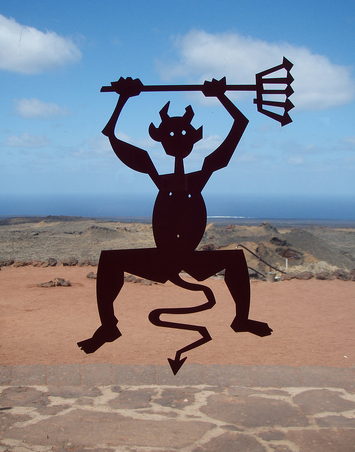 volcano, god, lanzarote, landmark, teide national park, devil, figure