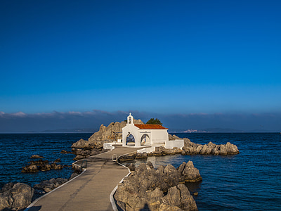 Chios, Église, bleu