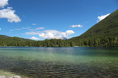 Hintersee, Berchtesgaden, krajolik, jezero, Gornje Bavarske, Nacionalni park Berchtesgaden, Panorama
