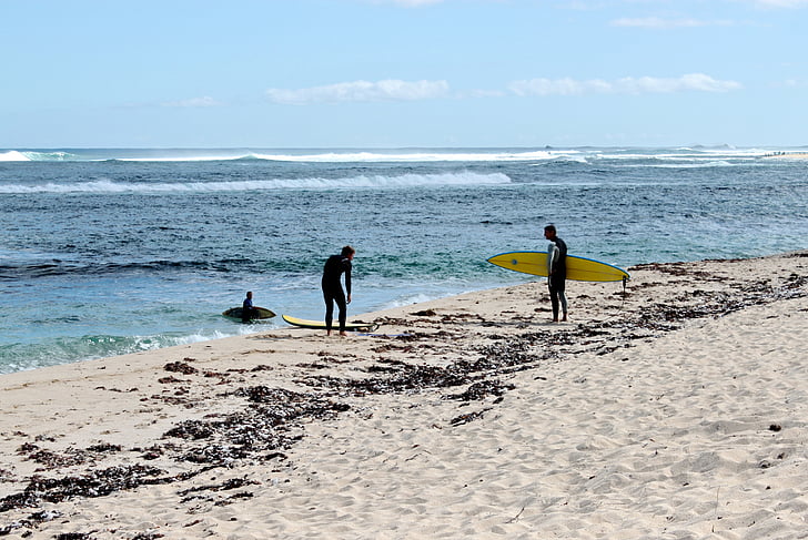 ondas, persona que practica surf, tabla de surf, de surf, Playa, Océano, de surf