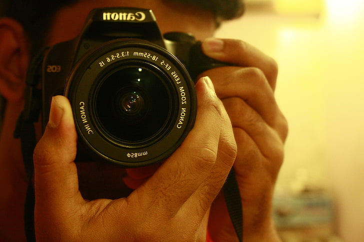 fotógrafo, fotografia, DSLR, câmera, câmera digital, espelho, tirando fotos