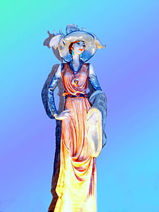 Statuia, fată, femeie, pune, de sex feminin, sculptura, Simbol