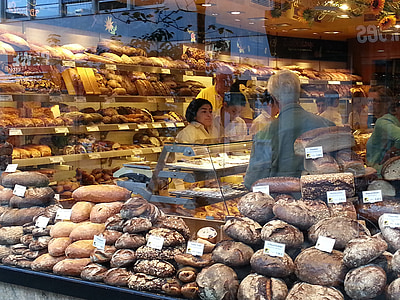 面包, 面包店, 商店, 烤, 面包, 面团, 法式面包