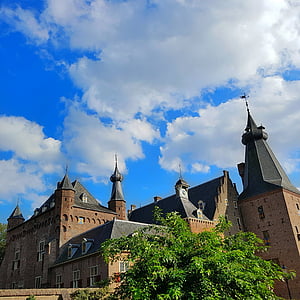 Castillo, Doorwerth, Países Bajos, Castillo doorwerth, Gelderland, arquitectura, Europa