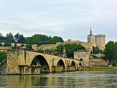 Pont avignon, most, srednjeveške, spomenik, mejnik, dediščine, zgodovinski