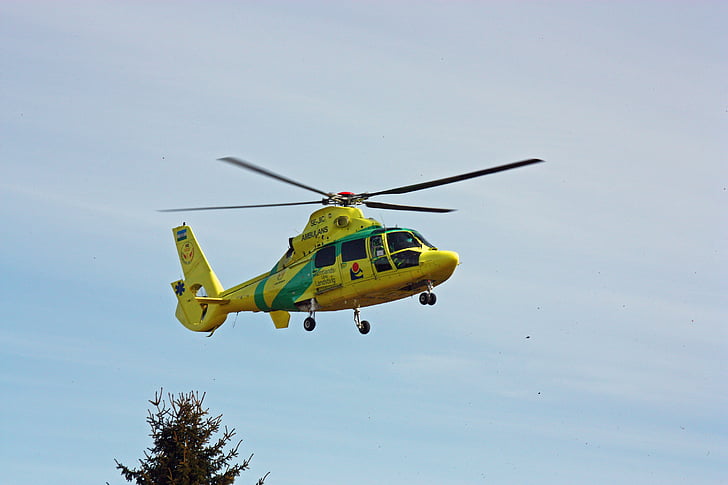 helicopter, ambulance helicopter, jämtlands landsting hkp