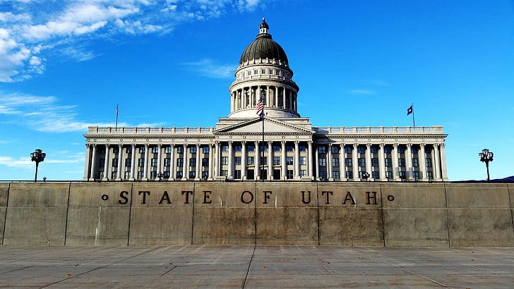 regjeringen utah, Utah state, USA, bygge, konstruksjon