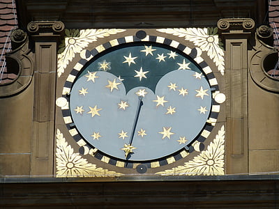 heilbronn, city, historically, old town, town hall, clock, time