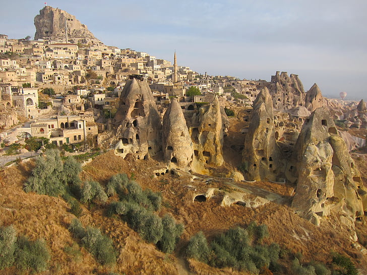 Turquie, paysage, exotiques, Cappadoce, cheminées de fées, histoire, aucun peuple