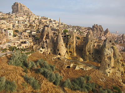 Tyrkiet, landskab, eksotiske, Cappadocia, fe skorstene, historie, ingen mennesker